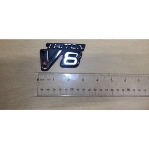 1999-2004 Ford F150 F250 F350 Silver Black Triton V8 3" Emblem Insignia Logo